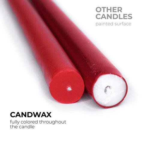 CANDWAX Taper Advent Candles 3 Sets