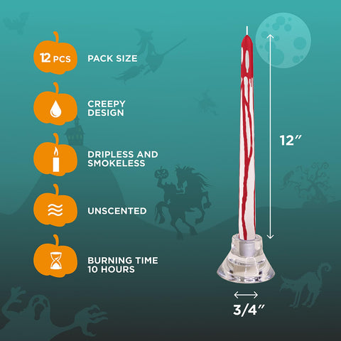 CANDWAX Taper Advent Candles 3 Sets