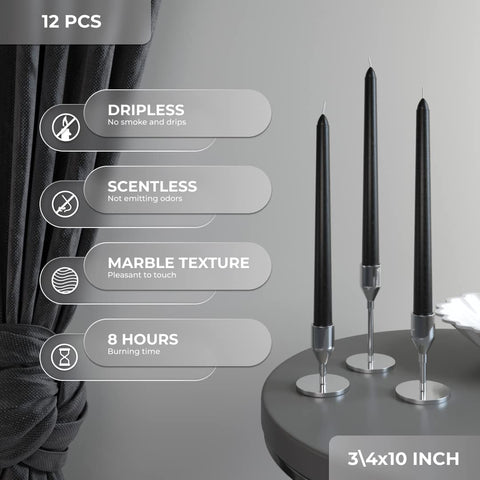 CANDWAX Taper Advent Candles 3 Sets