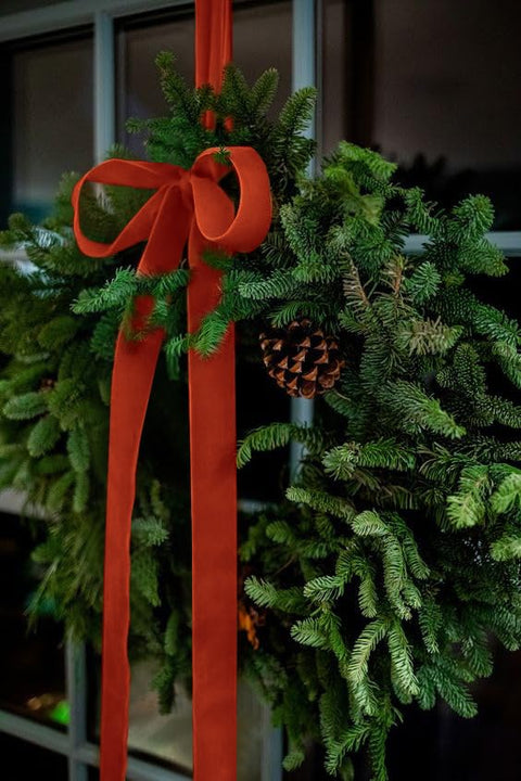 Red Velvet Ribbon for Christmas