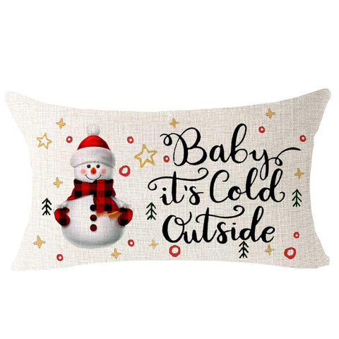 Cotton Linen Throw Pillow Cover Cushion Case