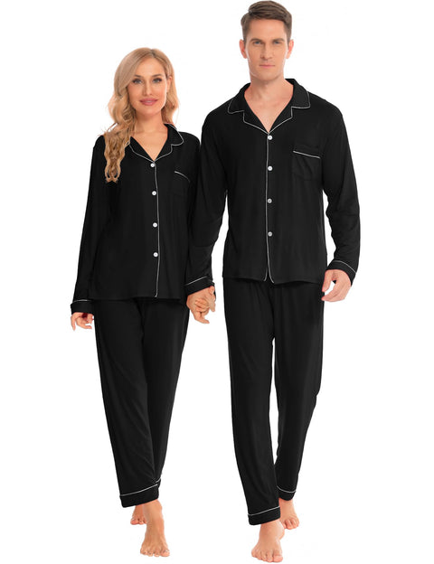 SWOMOG Couples Christmas Pajamas Set
