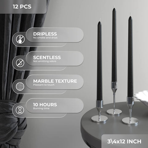 CANDWAX Taper Advent Candles 3 Sets