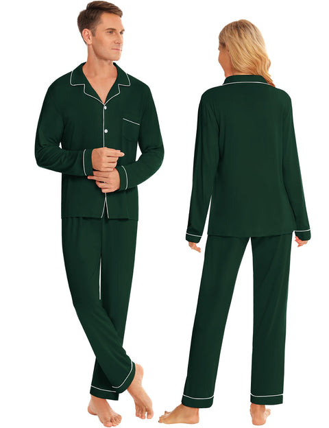 SWOMOG Couples Christmas Pajamas Set