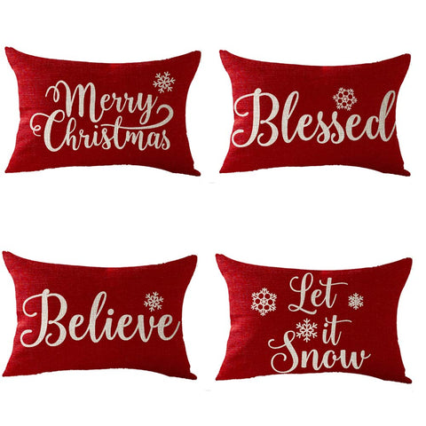 Cotton Linen Throw Pillow Cover Cushion Case