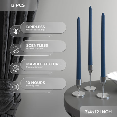 CANDWAX Taper Advent Candles 3 Sets
