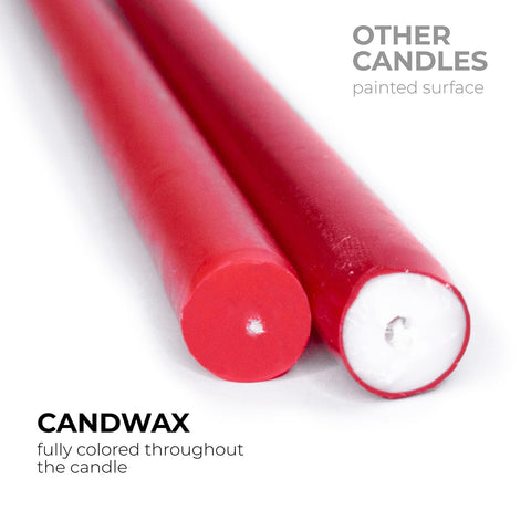 CANDWAX Taper Advent Candles 3 Sets