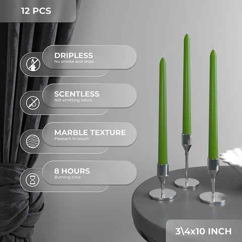 CANDWAX Taper Advent Candles 3 Sets
