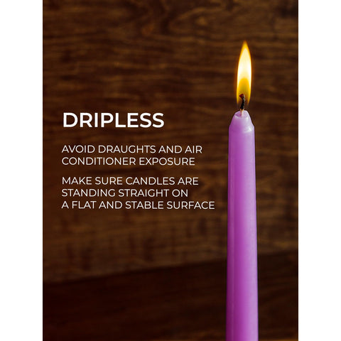CANDWAX Taper Advent Candles 3 Sets