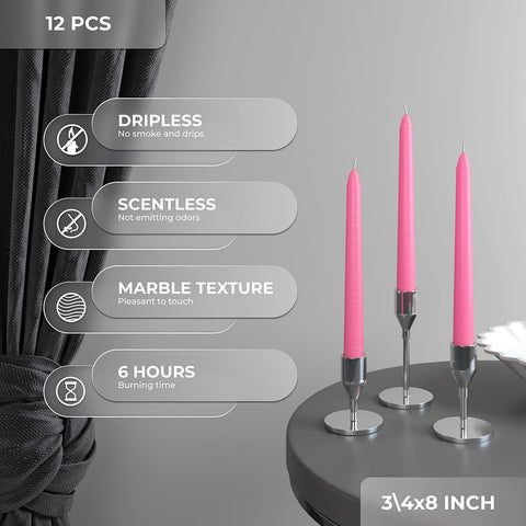 CANDWAX Taper Advent Candles 3 Sets