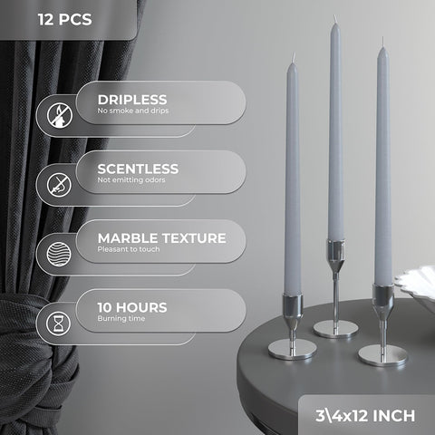 CANDWAX Taper Advent Candles 3 Sets