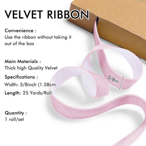 Red Velvet Ribbon for Christmas