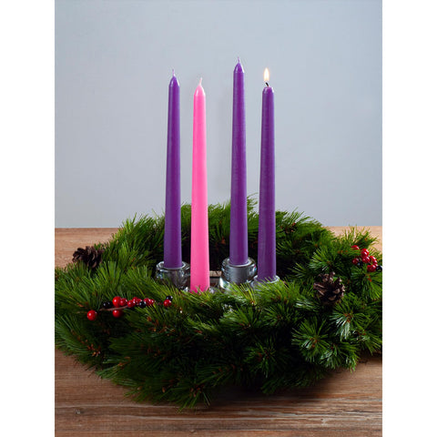 CANDWAX Taper Advent Candles 3 Sets