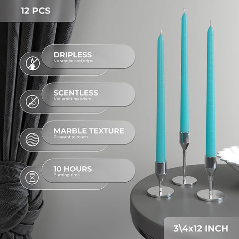 CANDWAX Taper Advent Candles 3 Sets