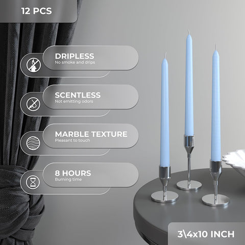 CANDWAX Taper Advent Candles 3 Sets