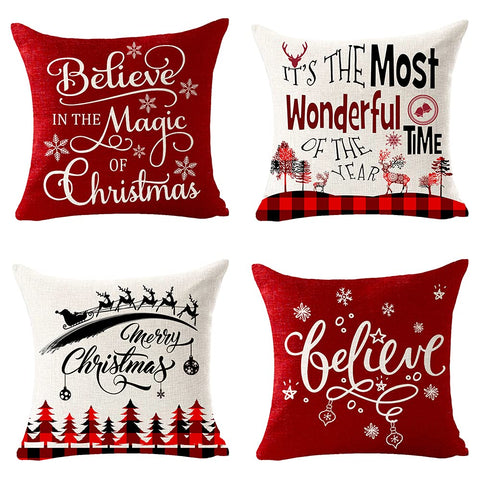 Cotton Linen Throw Pillow Cover Cushion Case