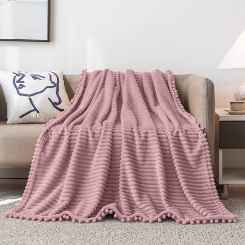 DISSA Fleece Blanket Throw Size