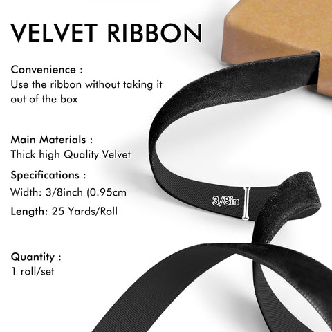 Red Velvet Ribbon for Christmas