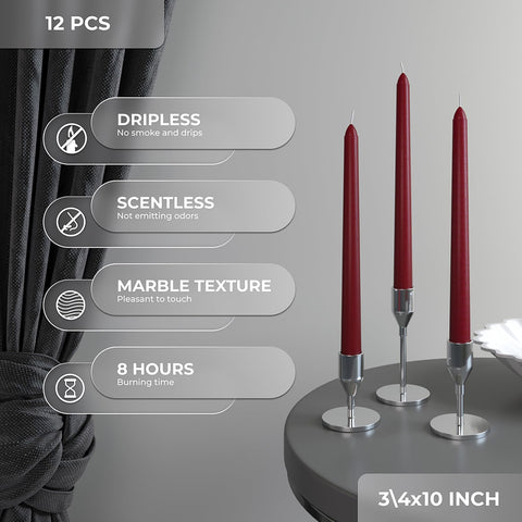 CANDWAX Taper Advent Candles 3 Sets