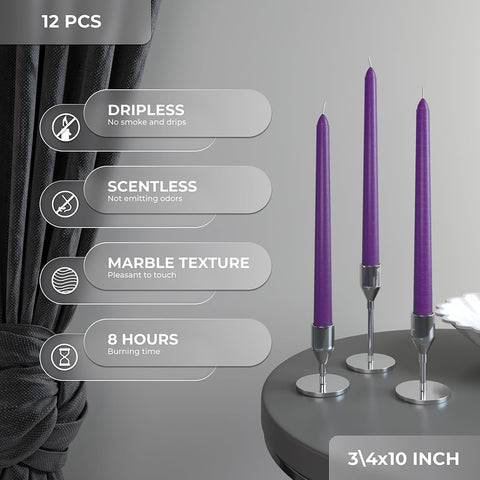CANDWAX Taper Advent Candles 3 Sets