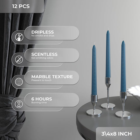 CANDWAX Taper Advent Candles 3 Sets