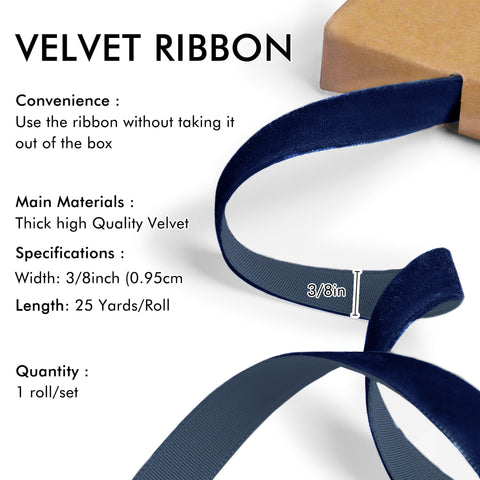 Red Velvet Ribbon for Christmas