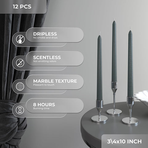CANDWAX Taper Advent Candles 3 Sets