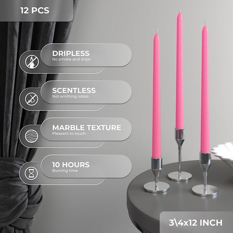 CANDWAX Taper Advent Candles 3 Sets
