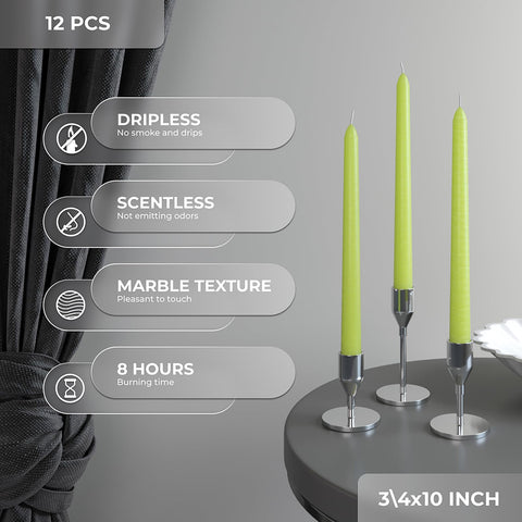 CANDWAX Taper Advent Candles 3 Sets