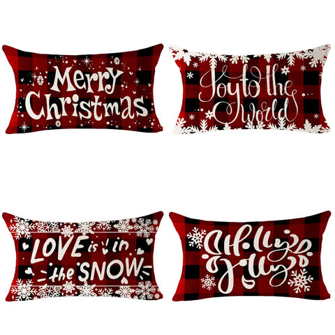 Cotton Linen Throw Pillow Cover Cushion Case