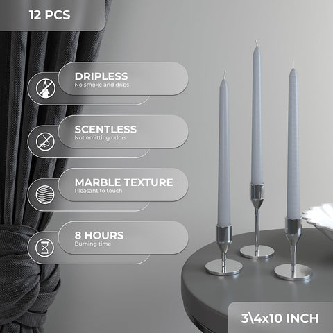 CANDWAX Taper Advent Candles 3 Sets
