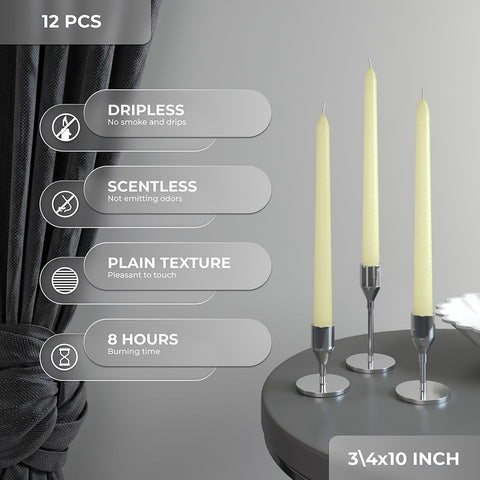 CANDWAX Taper Advent Candles 3 Sets