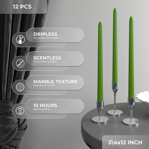 CANDWAX Taper Advent Candles 3 Sets