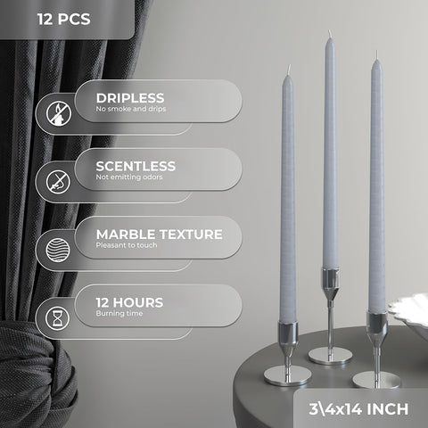 CANDWAX Taper Advent Candles 3 Sets