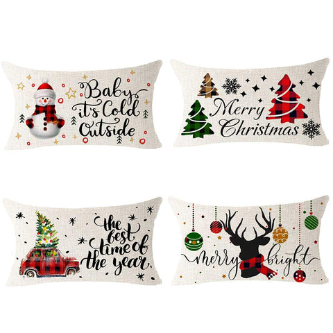 Cotton Linen Throw Pillow Cover Cushion Case