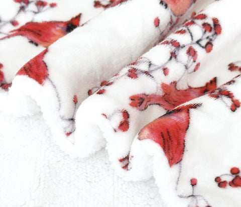 Flannel Fleece-Winter Christmas Sherpa Throw