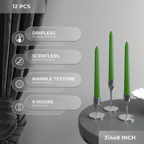 CANDWAX Taper Advent Candles 3 Sets
