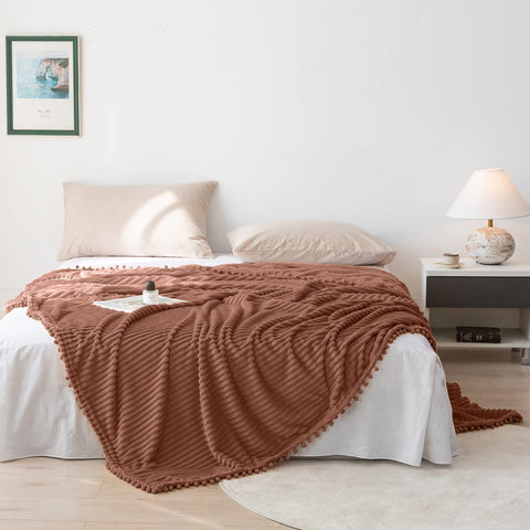 DISSA Fleece Blanket Throw Size