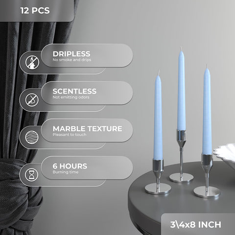 CANDWAX Taper Advent Candles 3 Sets