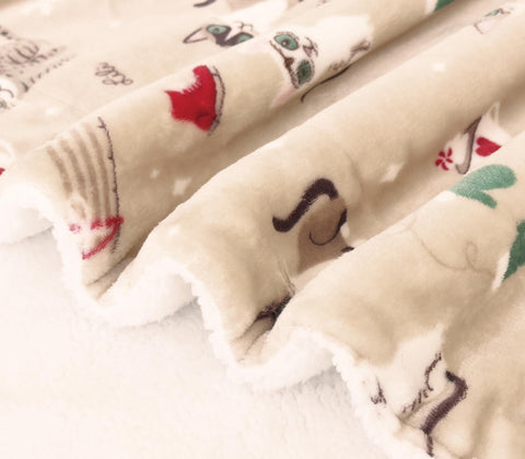 Flannel Fleece-Winter Christmas Sherpa Throw