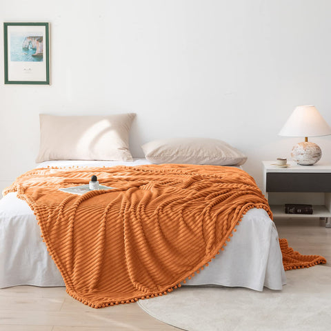 DISSA Fleece Blanket Throw Size