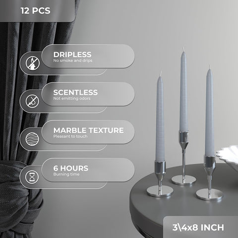 CANDWAX Taper Advent Candles 3 Sets