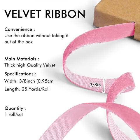 Red Velvet Ribbon for Christmas