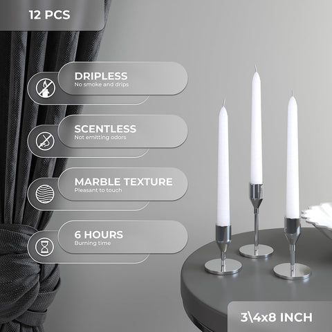 CANDWAX Taper Advent Candles 3 Sets