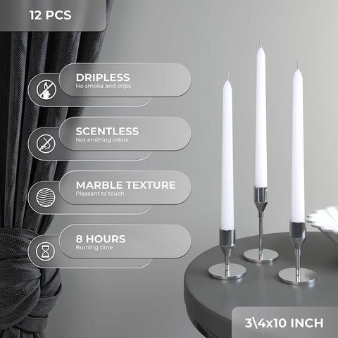 CANDWAX Taper Advent Candles 3 Sets