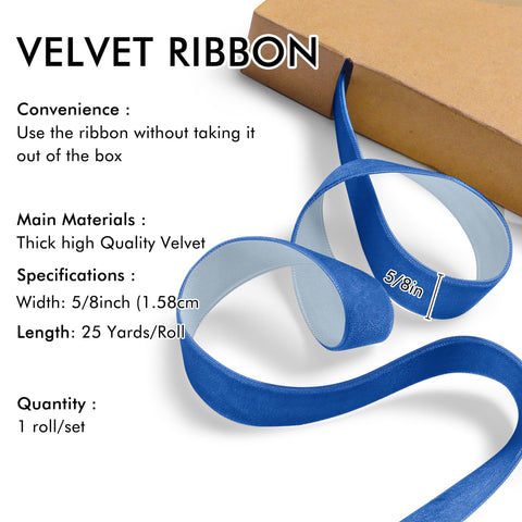 Red Velvet Ribbon for Christmas