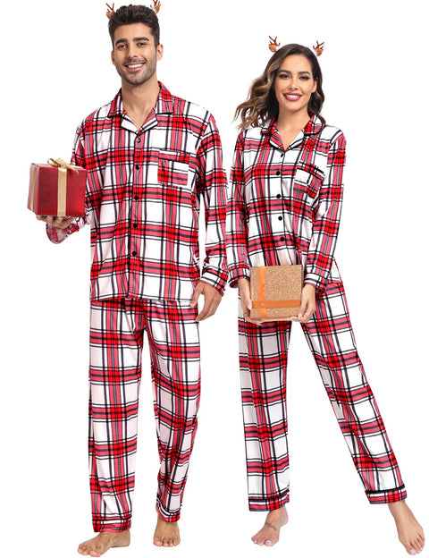 SWOMOG Couples Christmas Pajamas Set