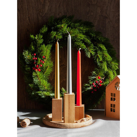 CANDWAX Taper Advent Candles 3 Sets