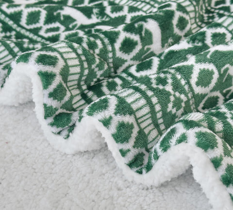 Flannel Fleece-Winter Christmas Sherpa Throw