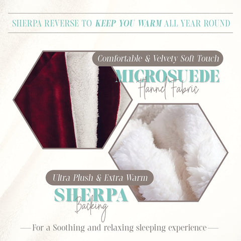 Flannel Fleece-Winter Christmas Sherpa Throw